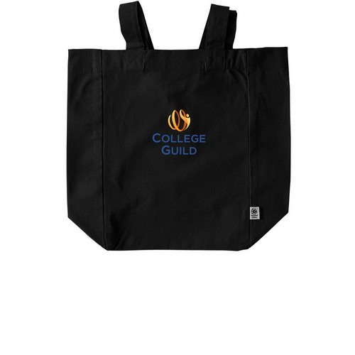 College Guild Tote Bag, a Black Recycled Cotton Tote Bag