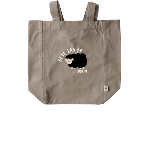 He Left the 99 for Me, a Pumice Recycled Cotton Tote Bag