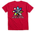 2026 RED Friday?Short Sleeve, a Heather Red Premium V-Neck Tee (back-view)