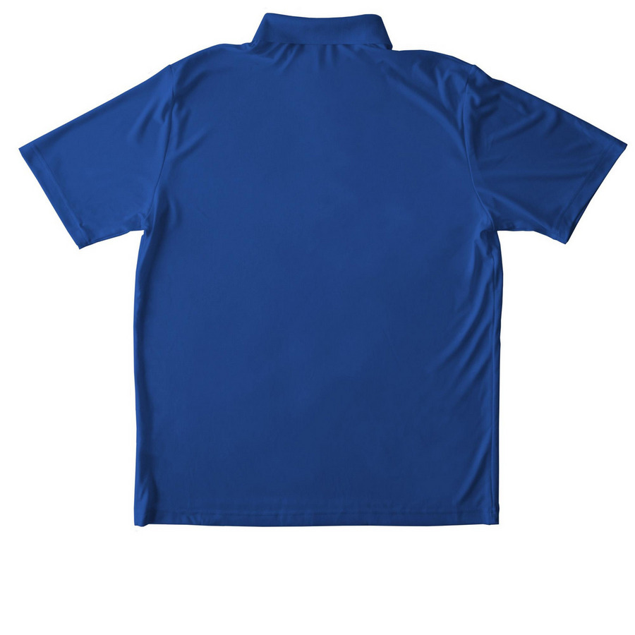 40th Anniversary Staff Collection, a True Royal Unisex Performance Polo (back-view)