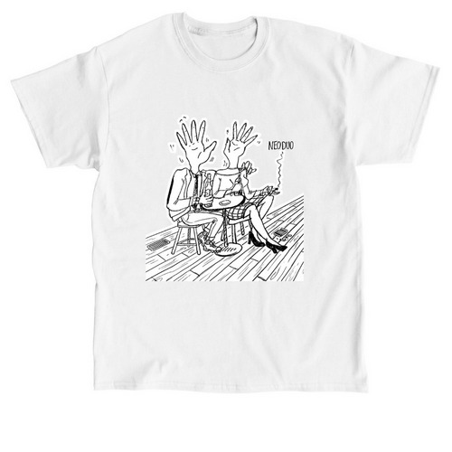 Getting Handsy Tee, a White Classic Unisex Tee