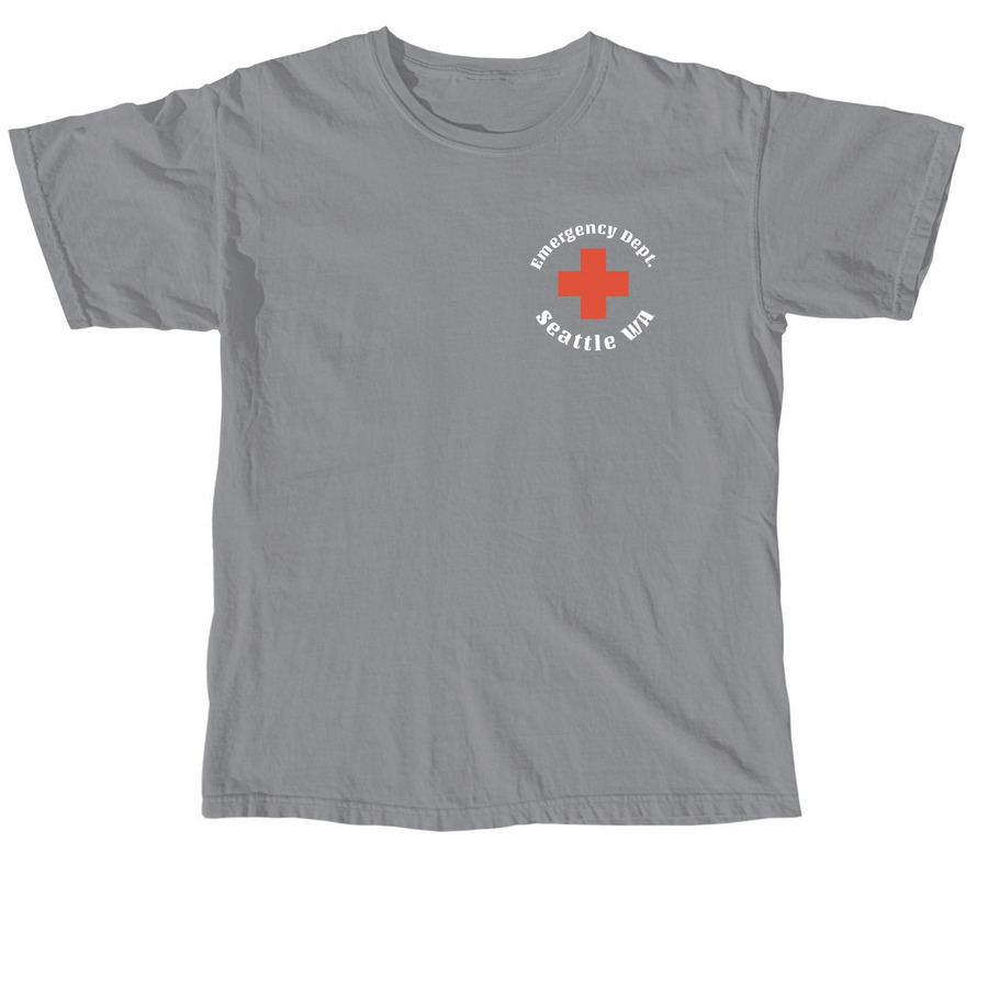 HMC ED TRAUMA, a Granite Comfort Colors Unisex Tee