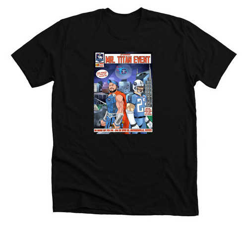 4th Annual Mr. Titan Event, a Solid Black Blend Premium Unisex Tee