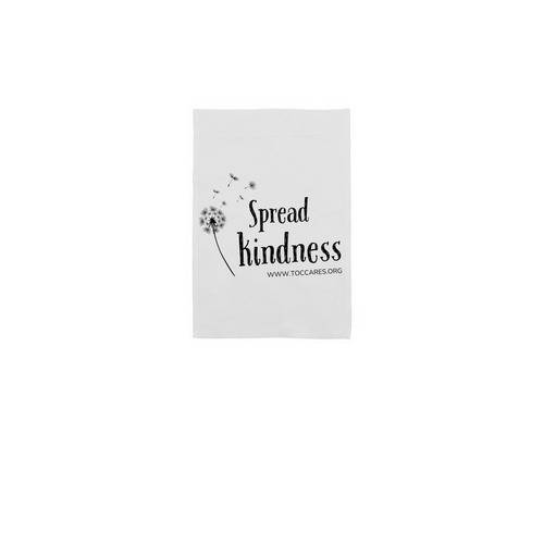 Spread Kindness Lawn Flag, a White 12" x 18" Yard Flag