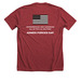 Armed Forces Day, a Heather Canvas Red Premium Unisex Tee (back-view)