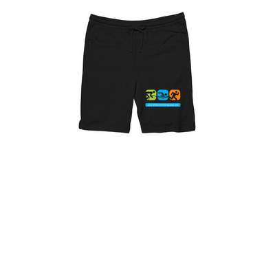 Fleece Shorts - Small Logo, a Black Midweight Fleece Shorts
