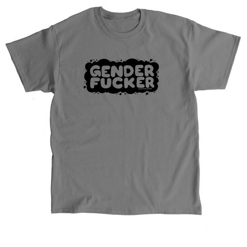 gender f**ker, a Charcoal Classic Unisex Tee