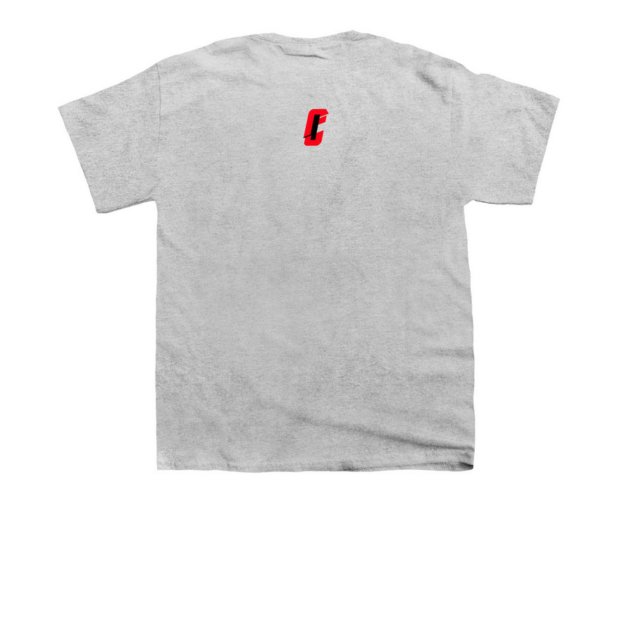 Catalyst Core Tee, a Sport Grey Youth Unisex Tee (back-view)