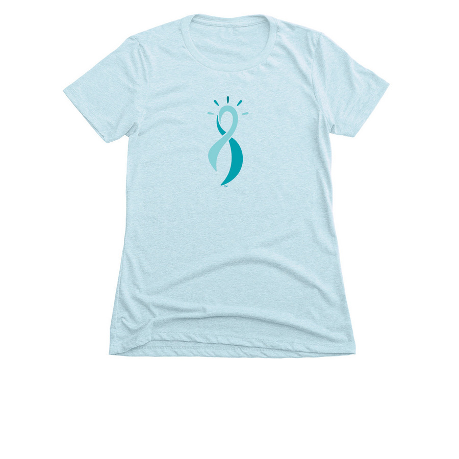 The Ribbon Collection, a Ice Blue Women's Slim Fit Tee