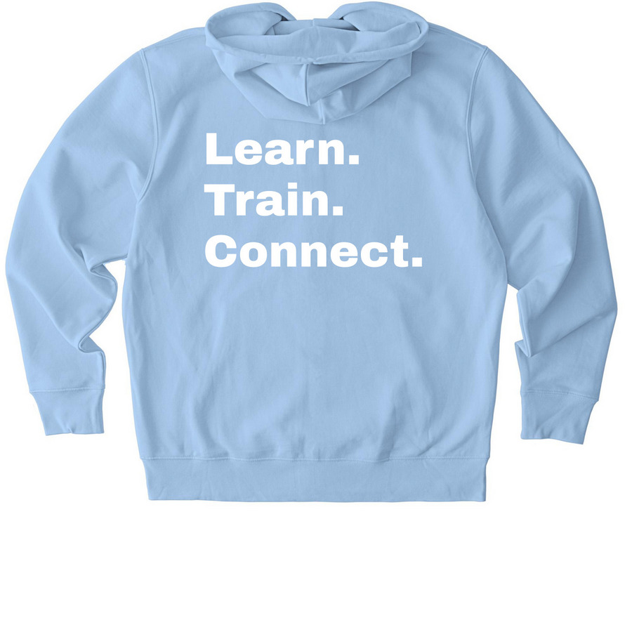Zip Up Hoodie (LTC back), a Blue Soul Stanley/Stella Unisex Cultivator 2.0 Zip Up Pullover Hoodie (back-view)
