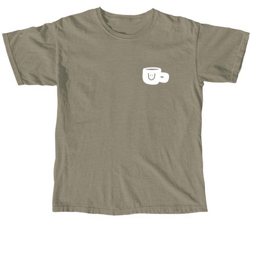 wonky works mug, a Sandstone Comfort Colors Unisex Tee