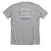 Nebraska Grit (Blue), a Athletic Heather Premium Unisex Tee (back-view)