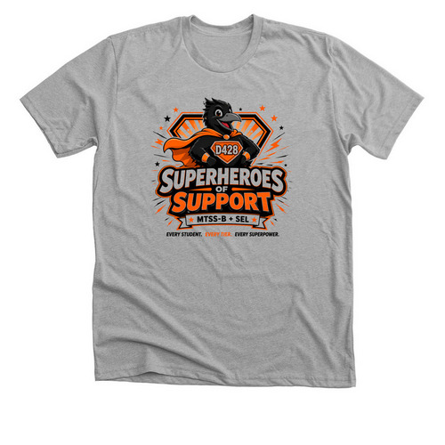 Superheroes of Support, a Athletic Heather Premium Unisex Tee