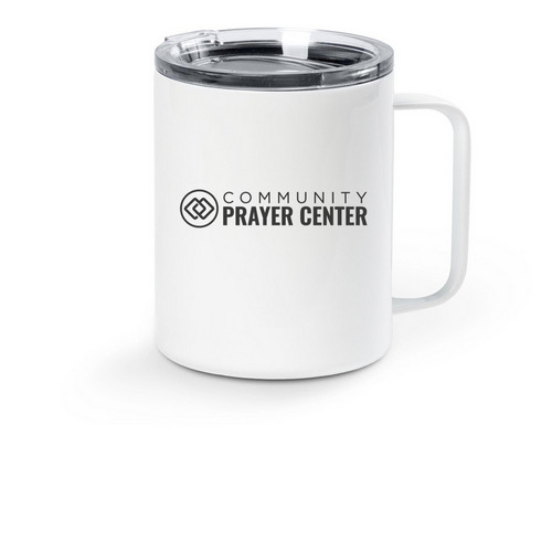 CPC Mug, a White Stainless Steel Travel Mug