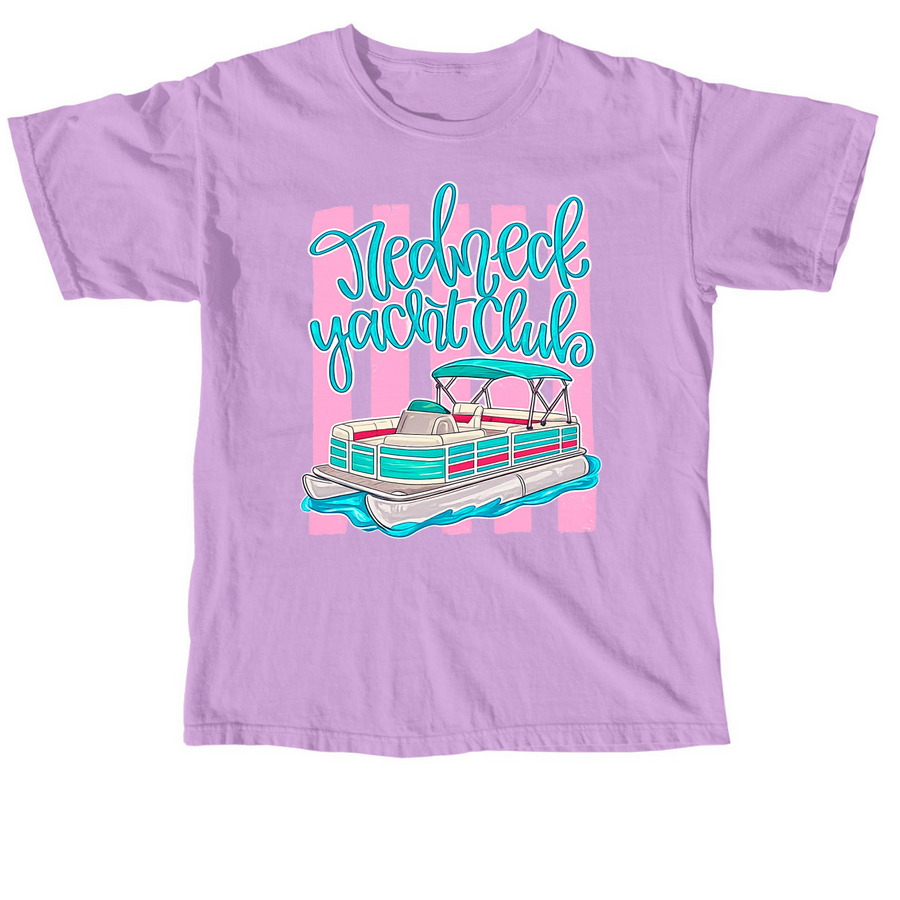 Redneck Yacht Club, a Neon Violet Comfort Colors Unisex Tee