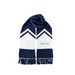 CABMM Scarf, a True Navy/ White Two-Tone Gameday Scarf