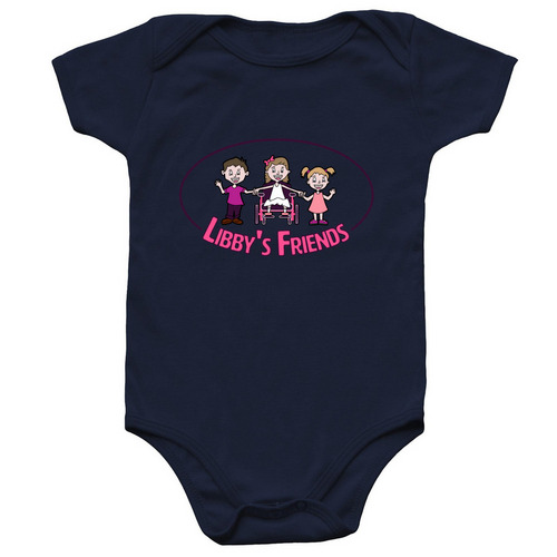 Libby's Friends Onesie, a Navy Infant Onesie