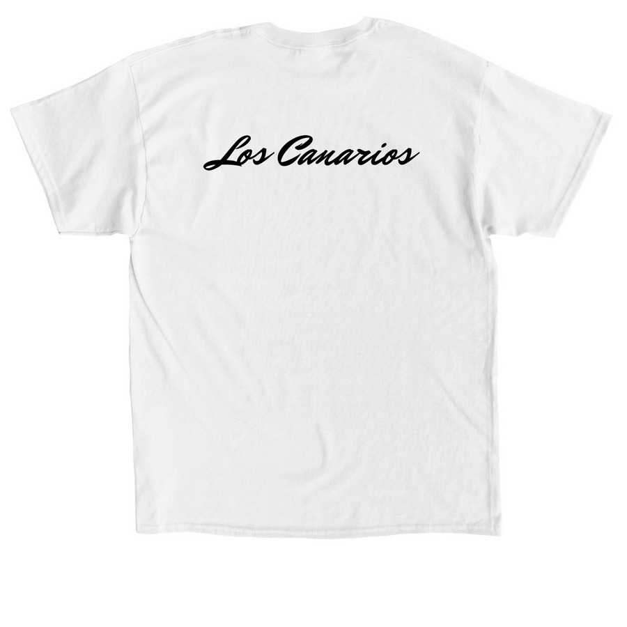 CANTA CANARIO!, a White Classic Unisex Tee (back-view)