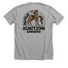 Ignition Canine Training, a Athletic Heather Premium Unisex Tee (back-view)