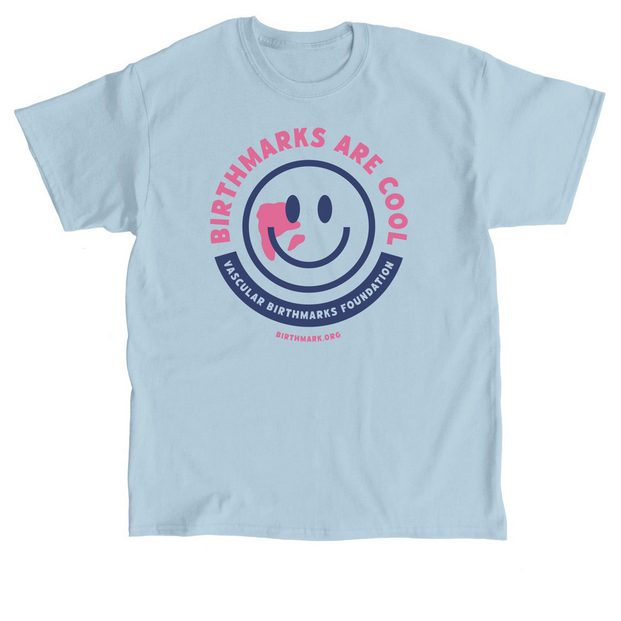 Birthmarks Are Cool - Navy, a Light Blue Classic Unisex Tee