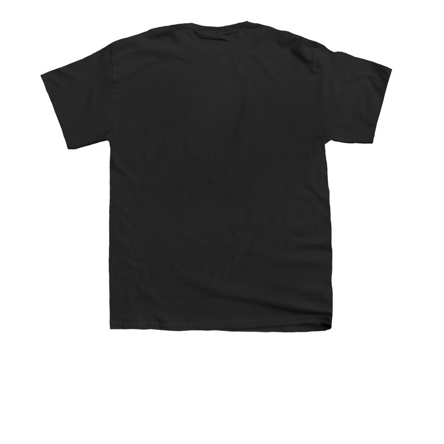 TNT Youth, a Black Youth Unisex Tee (back-view)