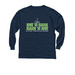 Love to Learn, Learn to Love, a Navy Youth Long Sleeve Tee