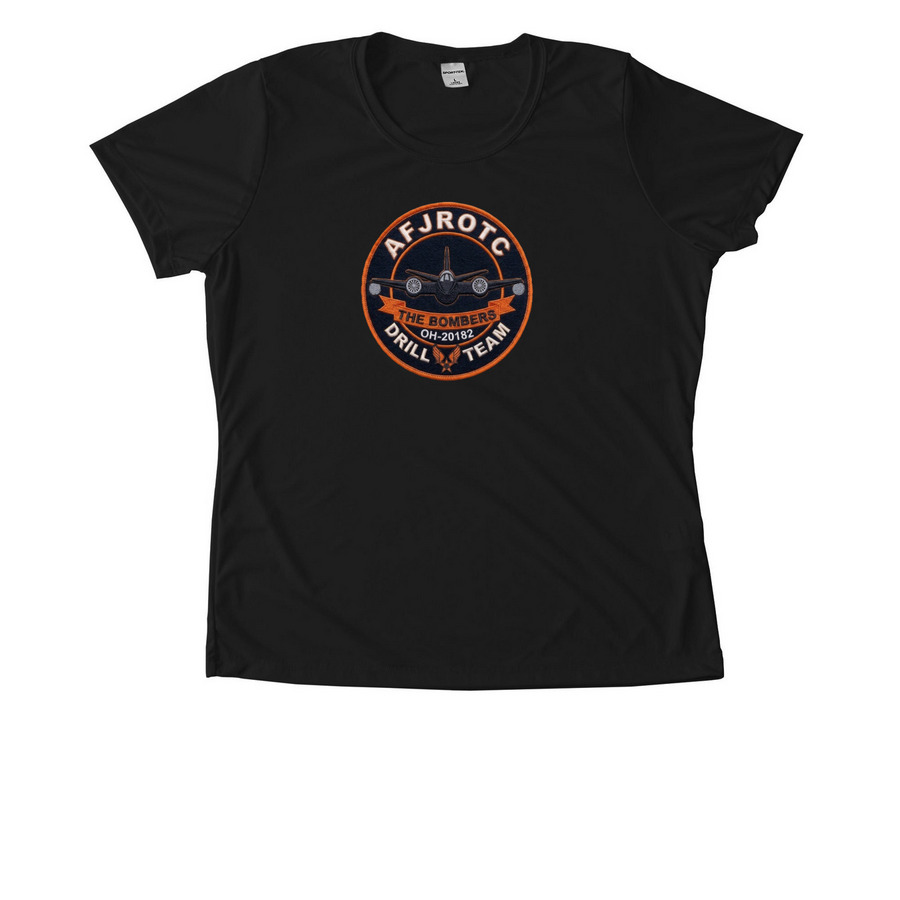 Beavercreek AFJROTC Drill Team, a Black Women's Performance Tee