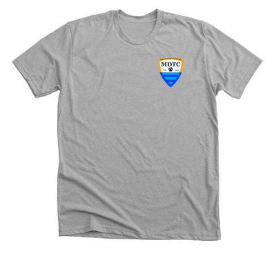 MDTC SMALL LOGO SHIRT, a Athletic Heather Premium Unisex Tee