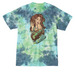 Artist Lady, a Planet Earth Colorburst Crystal Tie Dye Tee (back-view)