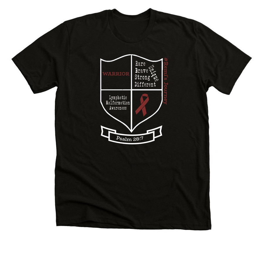 Remi's Journey, a Solid Black Blend Premium Unisex Tee