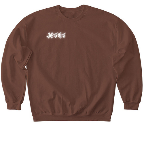 JESUS&nbsp;, a Cocoa Softstyle Crewneck Sweatshirt