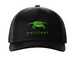 frog TRUCKER HAT, a Black Printed Five-Panel Trucker Cap