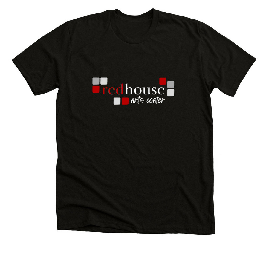 Redhouse Classic BLACK Tops - 7 styles, a Solid Black Blend Premium Unisex Tee