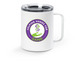 Sip in Style!, a White Stainless Steel Travel Mug