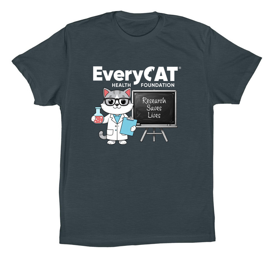 Research Saves Lives Shirts, a Dark Grey Premium Cotton Tee