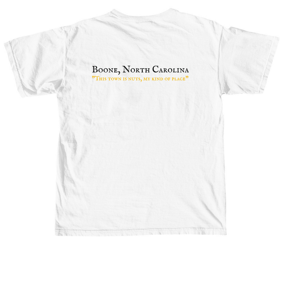Boone Mikey Tee&nbsp;, a White Comfort Colors Unisex Tee (back-view)