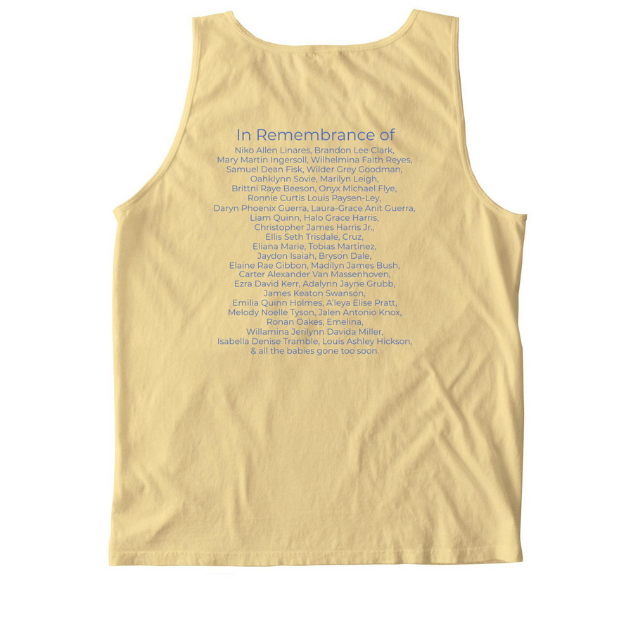 Mothers Day Remembrance (Batch 34), a Butter Comfort Colors Tank Top (back-view)