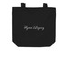 Flynn & Stan Totes, a Black Organic Cotton Tote Bag (back-view)