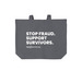 Carry the Fight Against Fraud, a Storm Grey Cotton Canvas Tote Bag