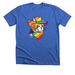 Pride Rainbow Cat, a Heather True Royal Premium Unisex Tee