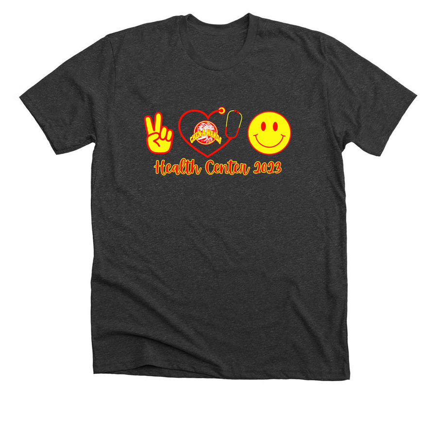 Health Center 2023 Shirts, a Dark Grey Heather Premium Unisex Tee