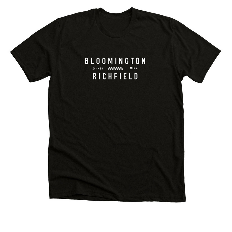 White on dark, a Black Heather Premium Unisex Tee