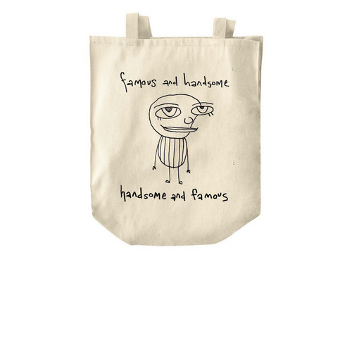 Famous and Handsome Tote Bag, a Natural Over-the-Shoulder Shopping Tote Bag
