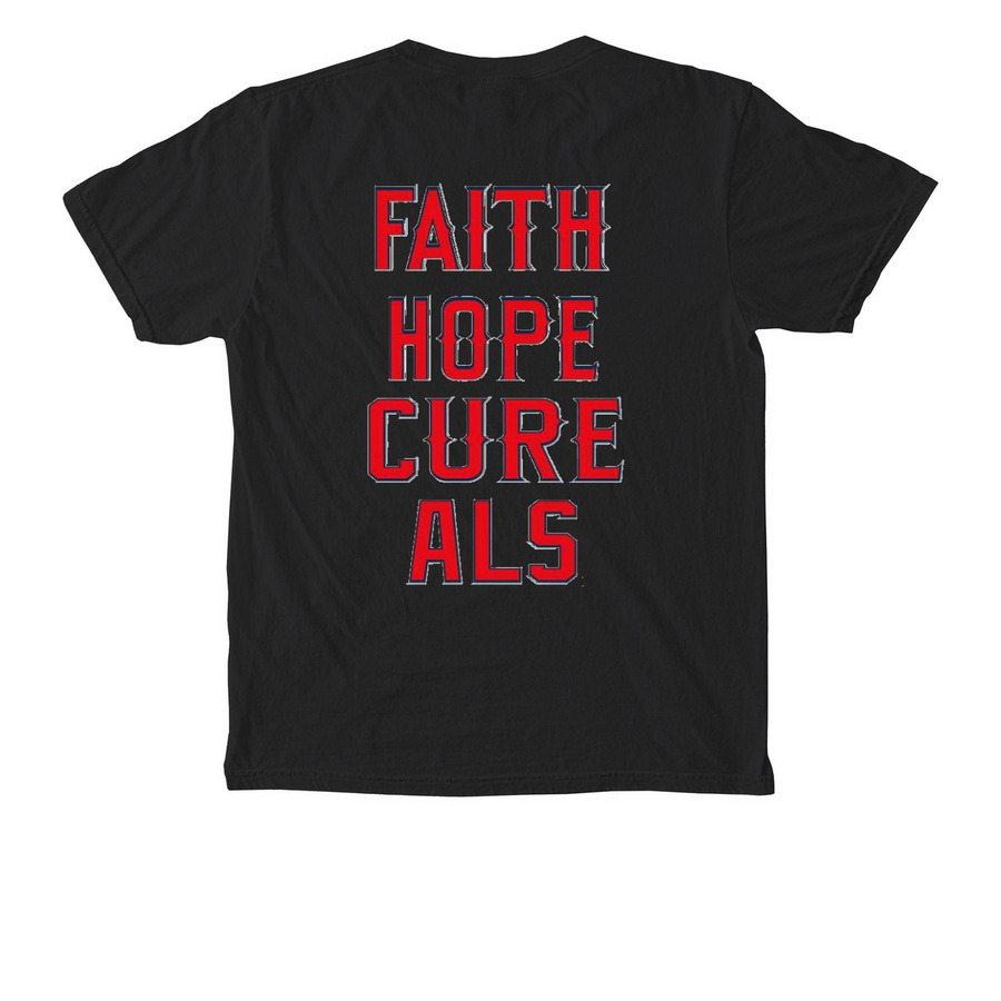 Crystal's ANGELS&nbsp;, a Black Comfort Colors Pocket Tee (back-view)