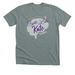 Keep Learning., a Heather Blue Storm Premium Unisex Tee