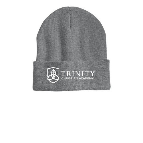 TCA Hats, a Dark Heather Grey Printed Cuffed Beanie