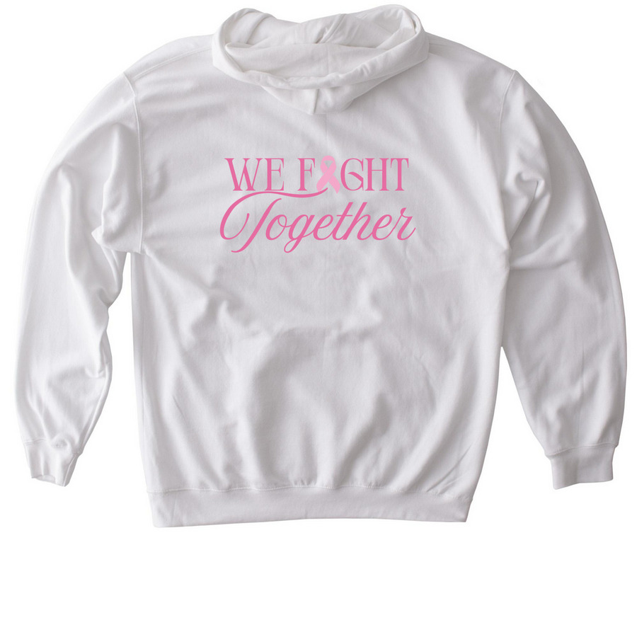 Team Heather - Front & Back Adult Hoodie, a White Gildan Softstyle Pullover Hoodie (back-view)