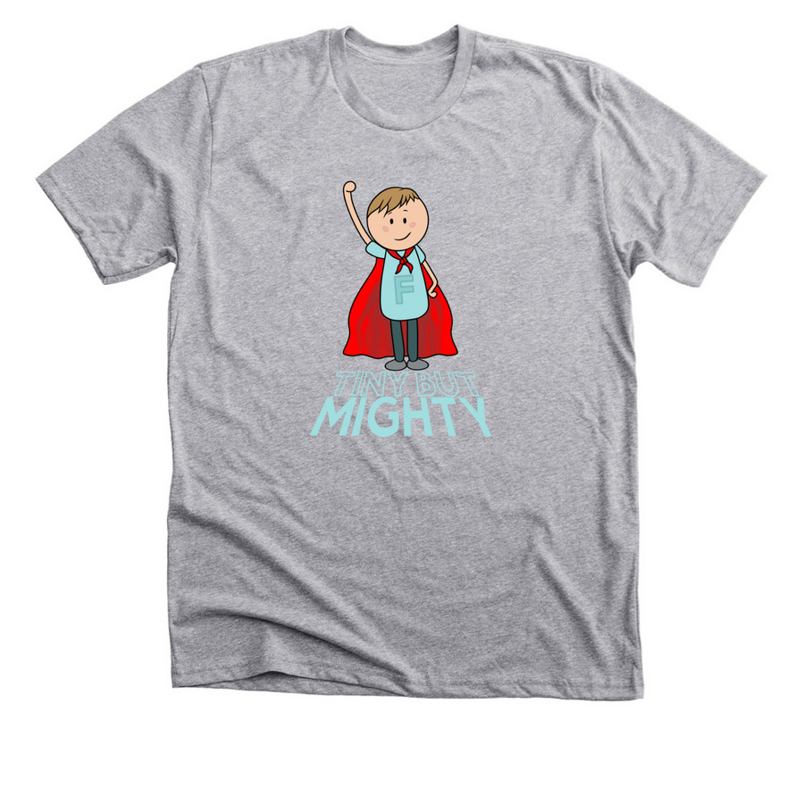 Tiny But Mighty, a Athletic Heather Premium Unisex Tee