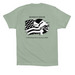 Monkey's House, a Dusty Blue Premium Cotton Tee (back-view)