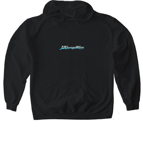 J2GW garage gear, a Black Gildan Softstyle Pullover Hoodie